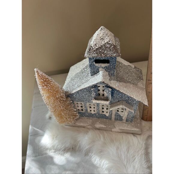 Vintage Christmas House 9.5” tall - Picture 6 of 6